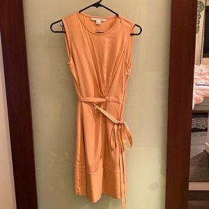 DVF light peach dress